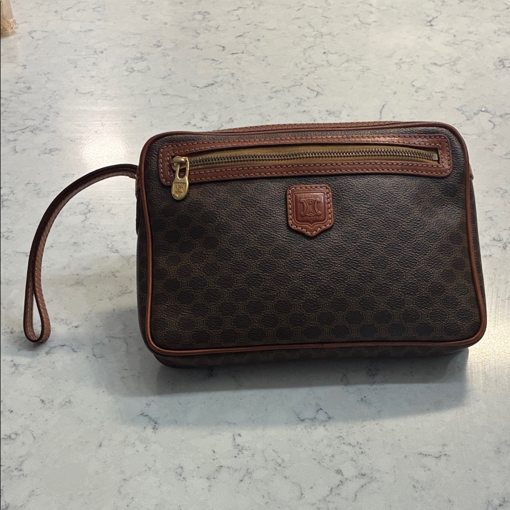 Celine Macadam Triomphe Wristlet Clutch